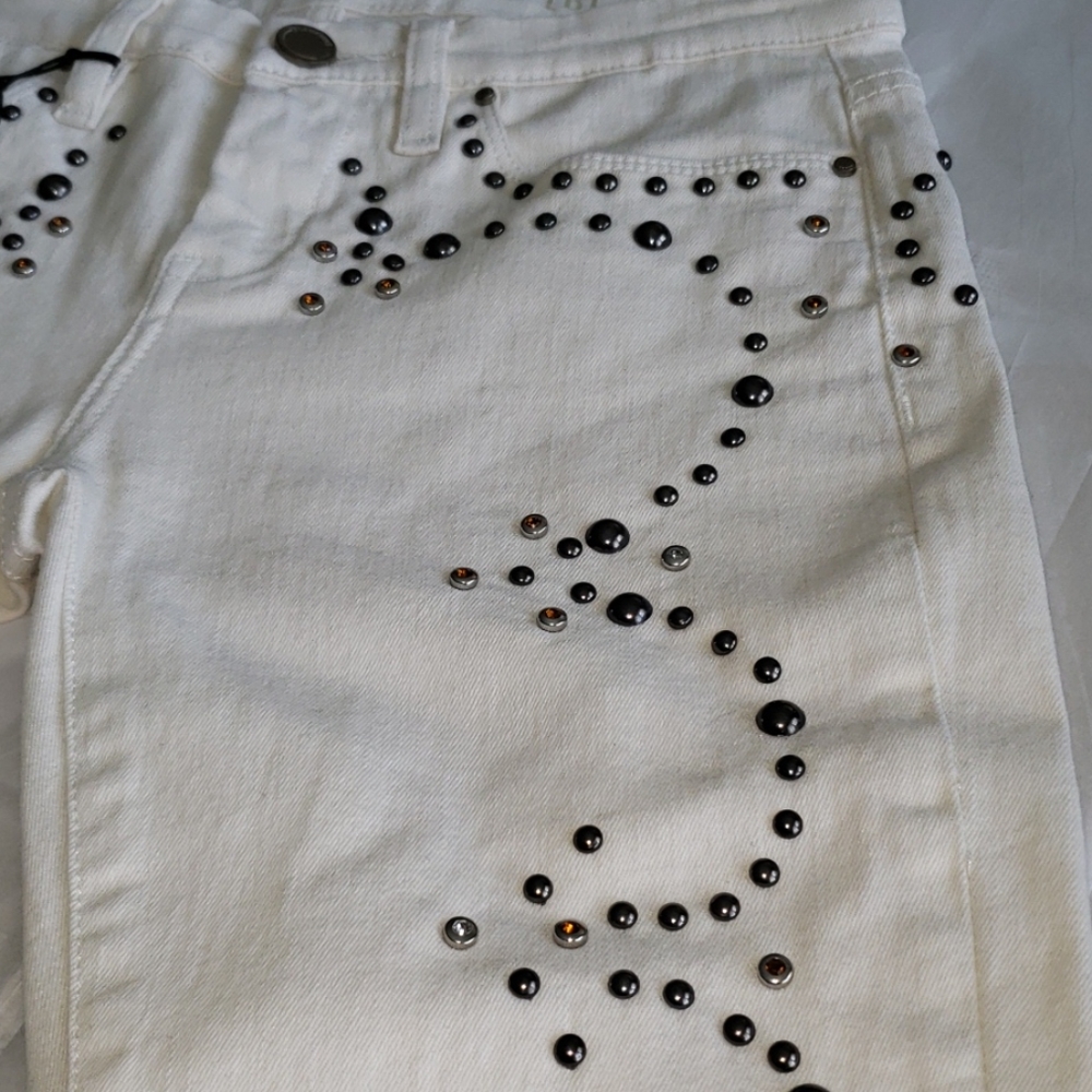 Blank NYC The Intro Jewel/Stud Capri Jeans NEW πHPπ - Picture 4 of 17